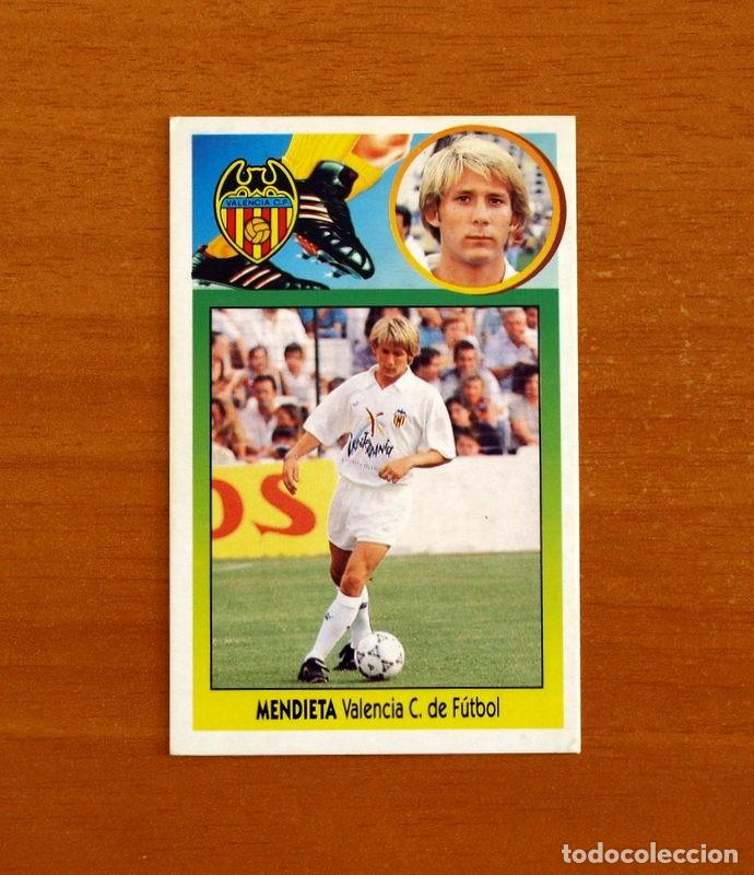 Cromos de f&uacute;tbol: Valencia - Mendieta - Ediciones Este Liga 1993-1994, 93-94 - De cart&oacute;n, nunca pegado