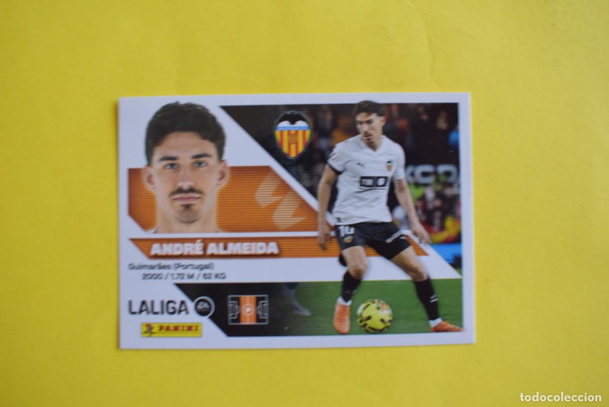 Cromos de f&uacute;tbol: Cromo Liga 2026 2027. 26 27. Andr&eacute; Almeida. Valencia. N. &ordm; 16. ESTE. Panini