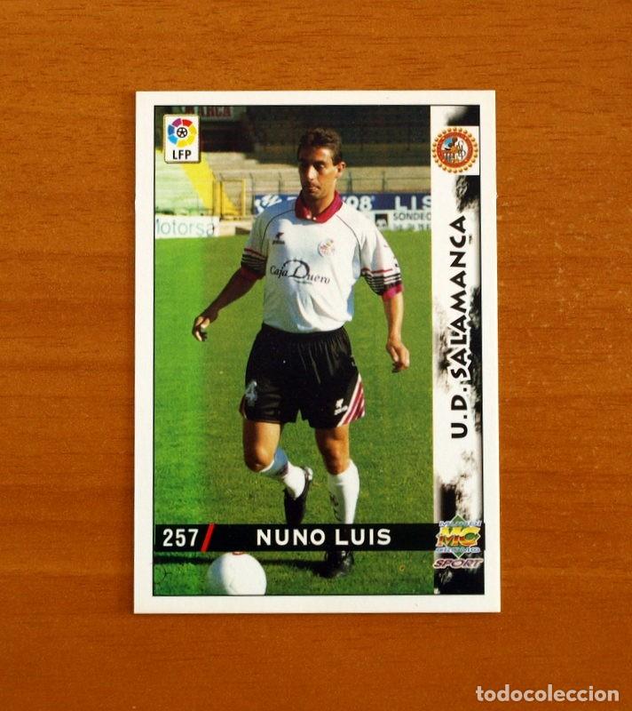 Cromos de f&uacute;tbol: Salamanca - N&ordm; 257 Nuno Luis - Mundicromo Las Fichas de la Liga 1998-1999-98-99