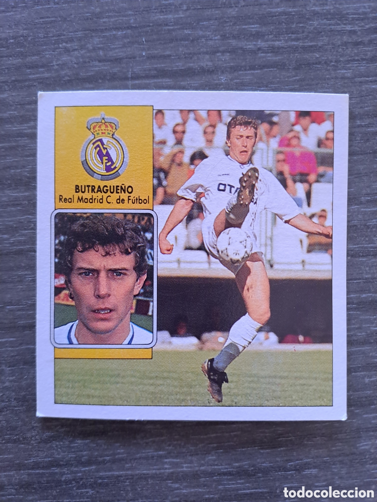 Cromos de f&uacute;tbol: BUTRAGUE&Ntilde;O &ndash; REAL MADRID &ndash; LIGA 92-93 &ndash; EDICIONES ESTE
