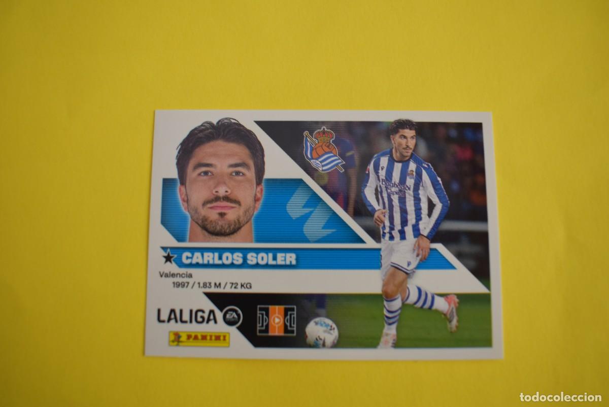 Cromos de f&uacute;tbol: Cromo Liga 2026 2027. 26 27. Carlos Soler. Real Sociedad. N. &ordm; 14. ESTE. Panini