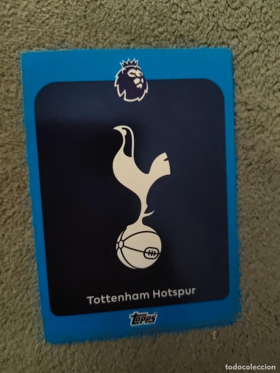 Cartes &agrave; collectionner de Football: 253 PREMIER LEAGUE 2025 26 BADGE ESCUDO TOTTENHAM TOPPS 25 2026 TRADING CARDS PARALELA AZUL AAL