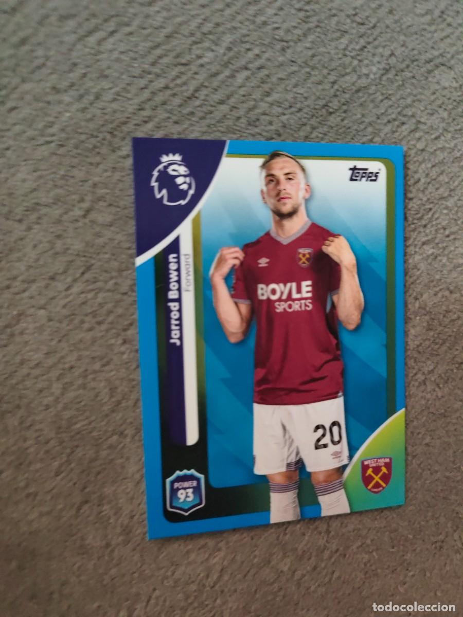 Cromos de f&uacute;tbol: 284 PREMIER LEAGUE 2025 26 JARROD BOWEN WEST HAM TOPPS 25 2026 TRADING CARDS PARALELA AZUL AAL