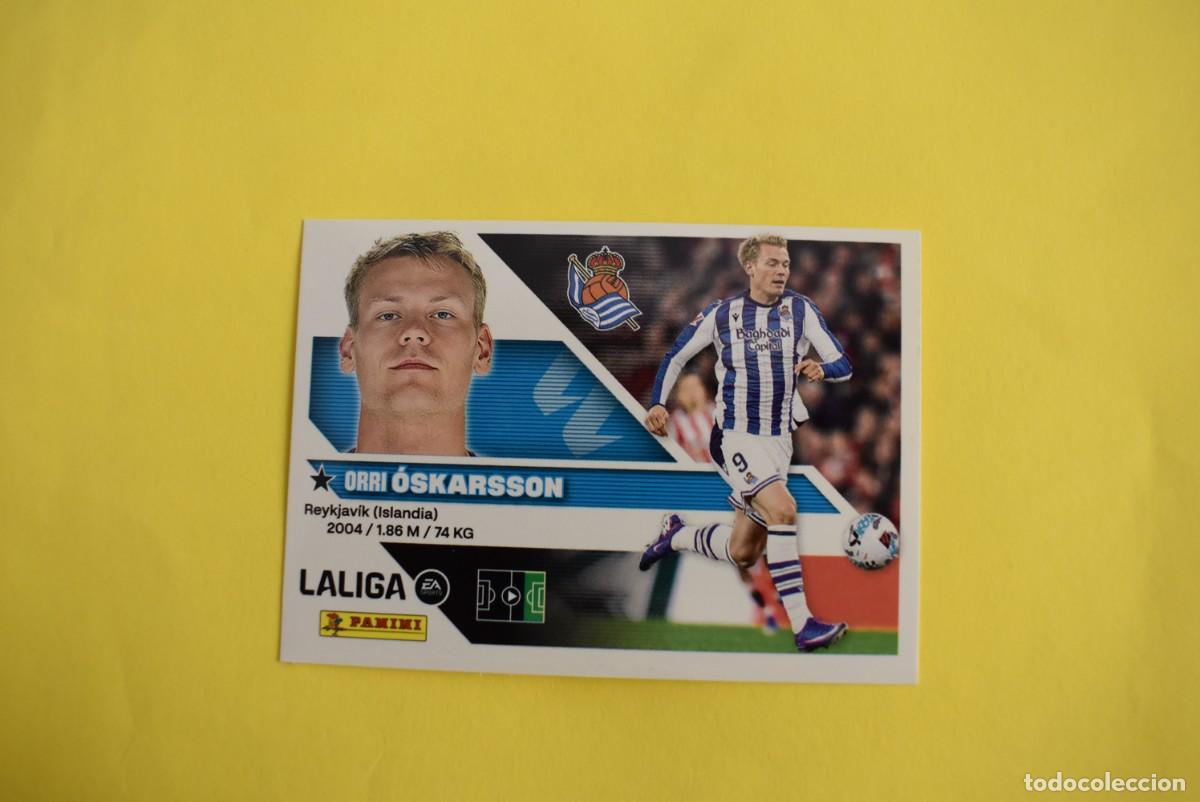 Cromos de f&uacute;tbol: Cromo Liga 2026 2027. 26 27. &Oacute;skarsson. Real Sociedad. N. &ordm; 19. ESTE. Panini