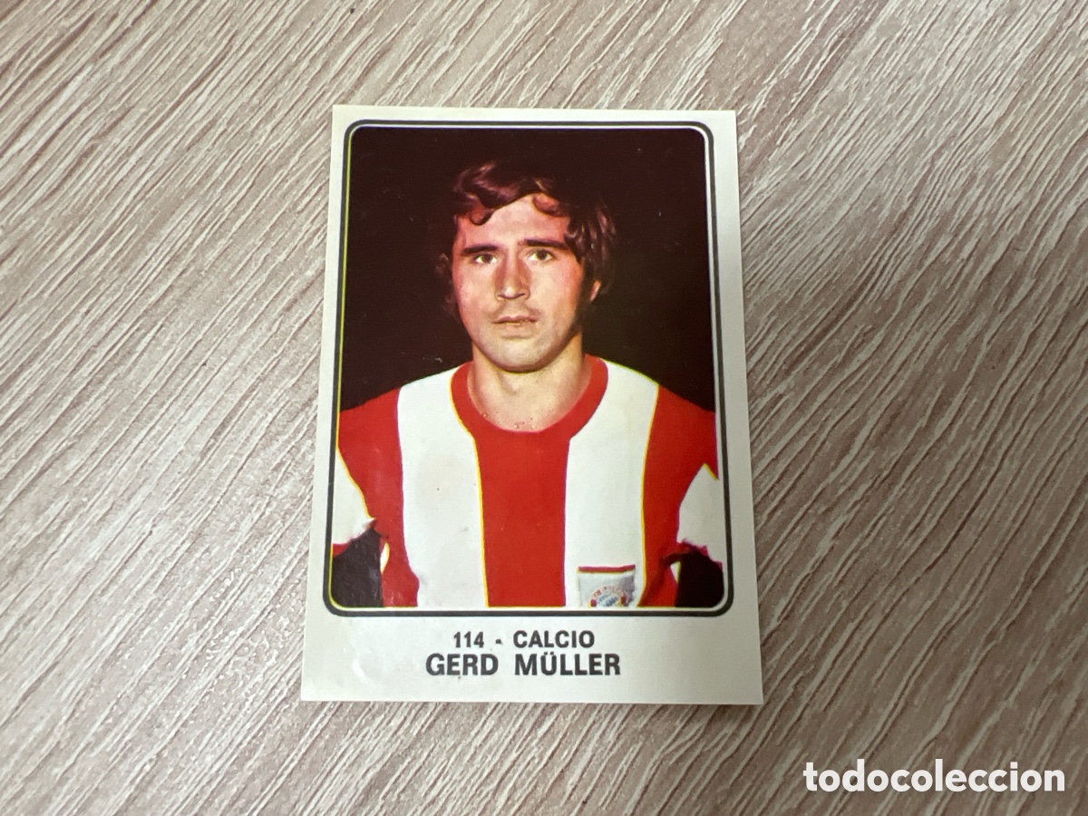 Cromos de f&uacute;tbol: 1974 Gerd Muller # 114 panini Campioni dello sport