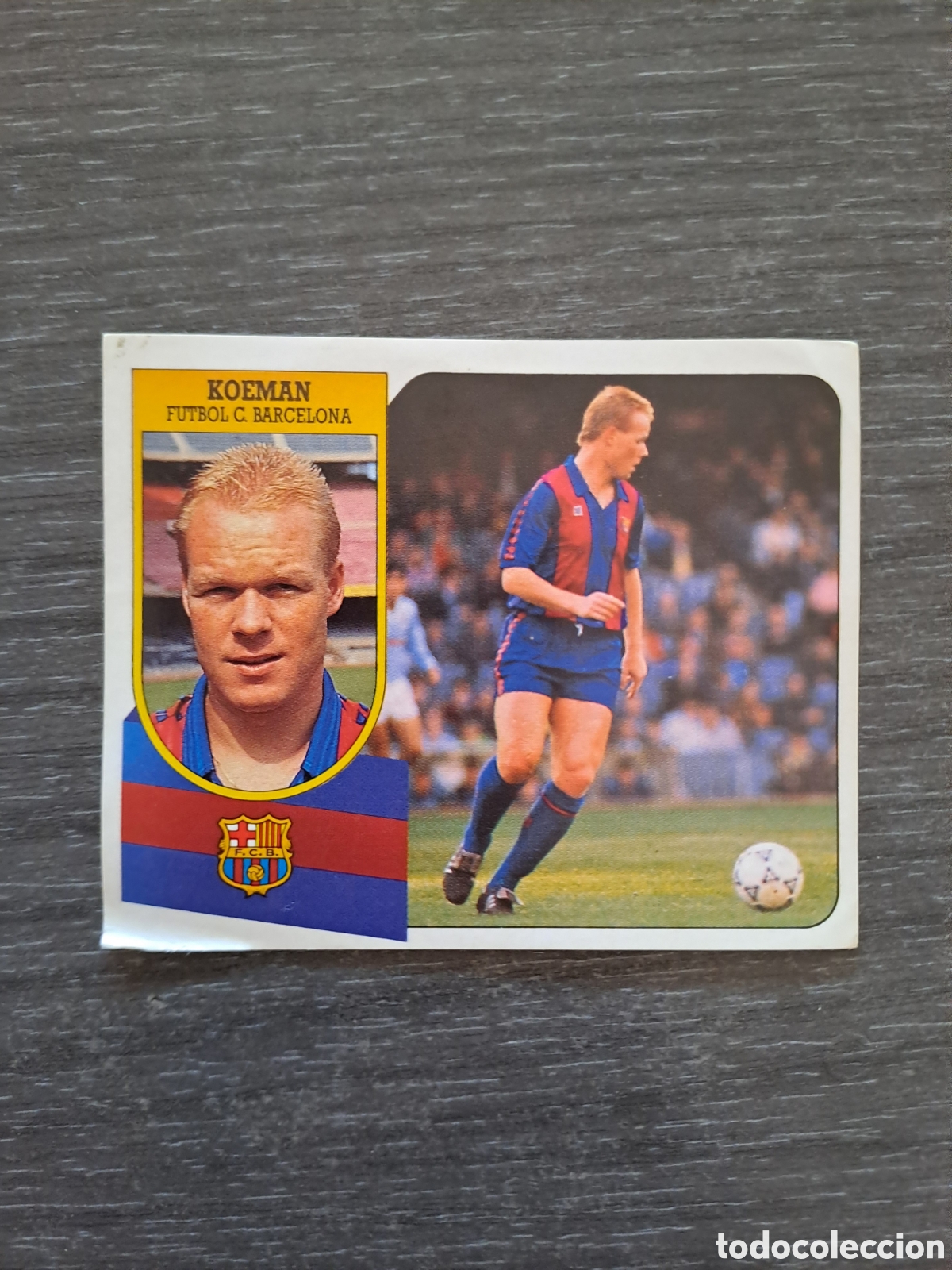Cromos de f&uacute;tbol: KOEMAN BARCELONA LIGA ESTE 91-92 SIN PEGAR ADHESIVO