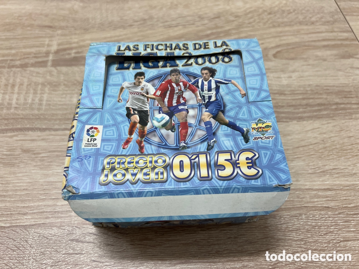 Cromos de f&uacute;tbol: 2008 MUNDICROMOS LAS FICHAS DE LA LIGA CAJA VACIA
