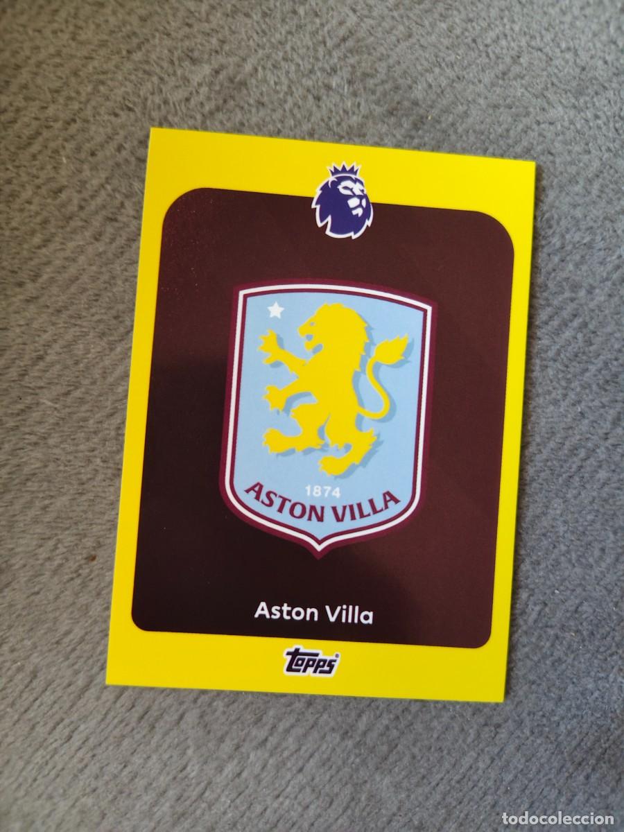 Cromos de f&uacute;tbol: 19 PREMIER LEAGUE 2025 26 ESCUDO ASTON VILLA TOPPS 25 2026 TRADING CARDS PARALELA AMARILLA AAL