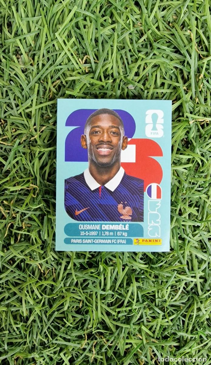 Cromos de f&uacute;tbol: Dembele 15 Francia Mundial 2026 cromo sticker