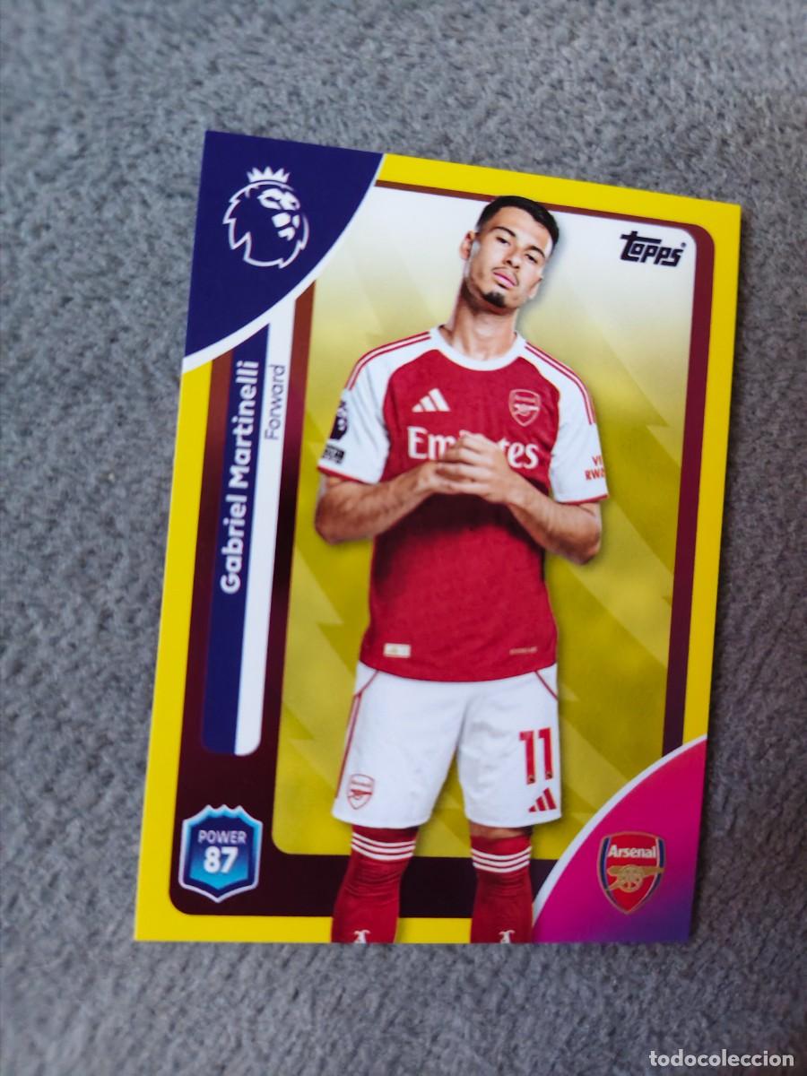 Cromos de f&uacute;tbol: 13 PREMIER LEAGUE 2025 26 MARTINELLI ARSENAL TOPPS 25 2026 TRADING CARDS PARALELA AMARILLA AAL