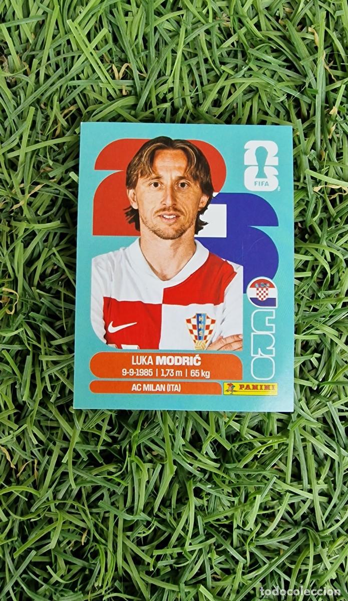 Cromos de f&uacute;tbol: Modric Croacia 9 Mundial 2026 cromo sticker Panini