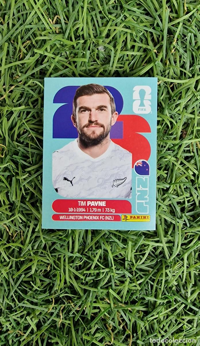 Cromos de f&uacute;tbol: Tim Payne 6 Nueva Zelanda Mundial 2026 cromo sticker