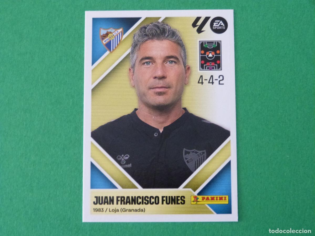 Cromos de f&uacute;tbol: CROMO FUTBOL JUAN FRANCISCO FUNES MALAGA C.F. SIN PEGAR N&ordm; 2 LIGA ESTE 2026-2027/26-27