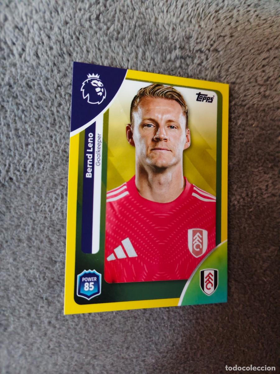 Cromos de f&uacute;tbol: 146 PREMIER LEAGUE 2025 26 BERND LENO FULHAM TOPPS 25 2026 TRADING CARDS PARALELA AMARILLA AAL