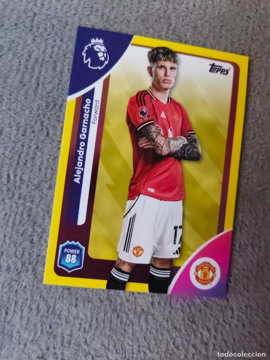 Cromos de f&uacute;tbol: 210 PREMIER LEAGUE 2025 26 GARNACHO MANCHESTER UNITED 25 2026 TRADING CARDS PARALELA AMARILLA AAL