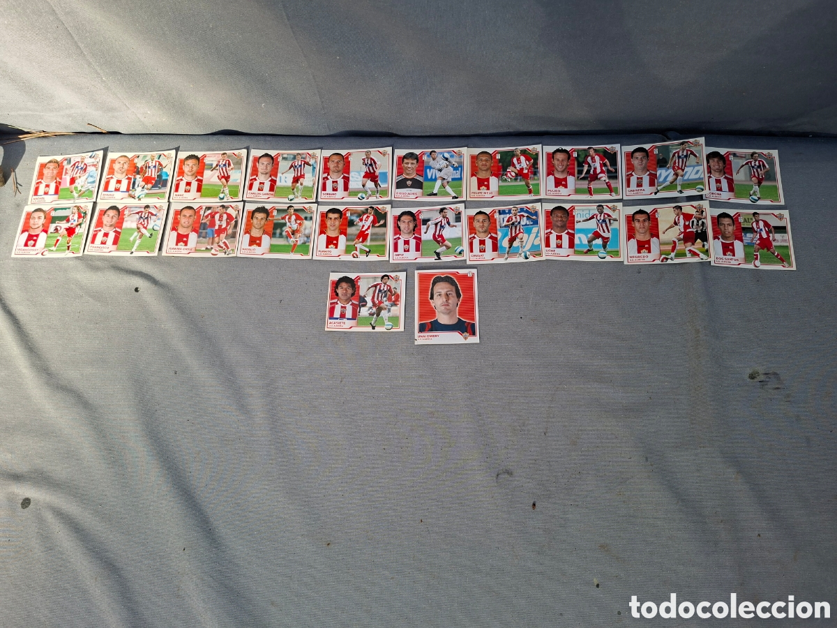 Cromos de f&uacute;tbol: Lote de cromos U.D. ALMERIA 2007/2008