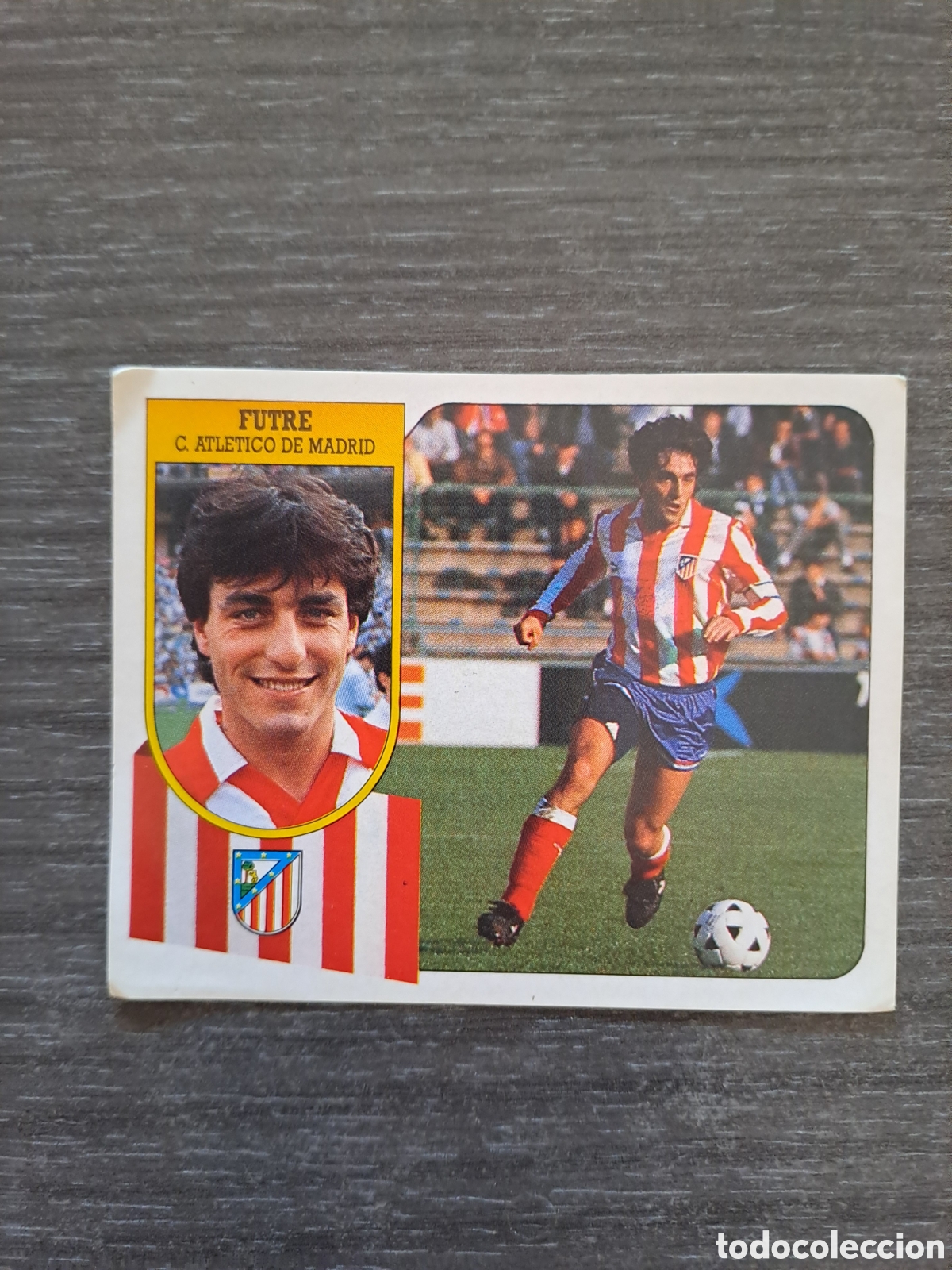 Cromos de f&uacute;tbol: FUTRE ATL&Eacute;TICO MADRID LIGA ESTE 91-92 SIN PEGAR ADHESIVO