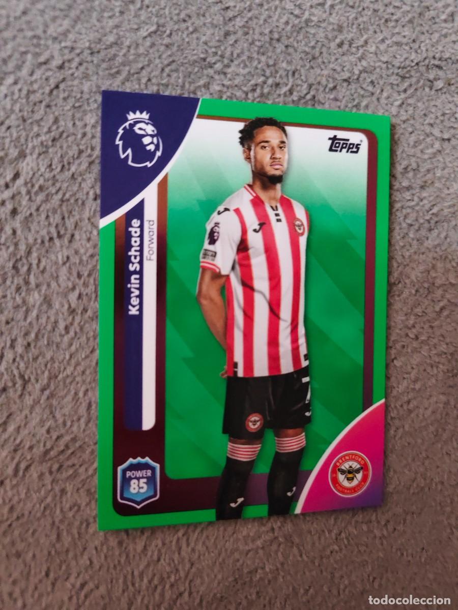 Cromos de f&uacute;tbol: 65 PREMIER LEAGUE 2025 26 KEVIN SCHADE BRENTFORD TOPPS 25 2026 TRADING CARDS PARALELA VERDE AAL
