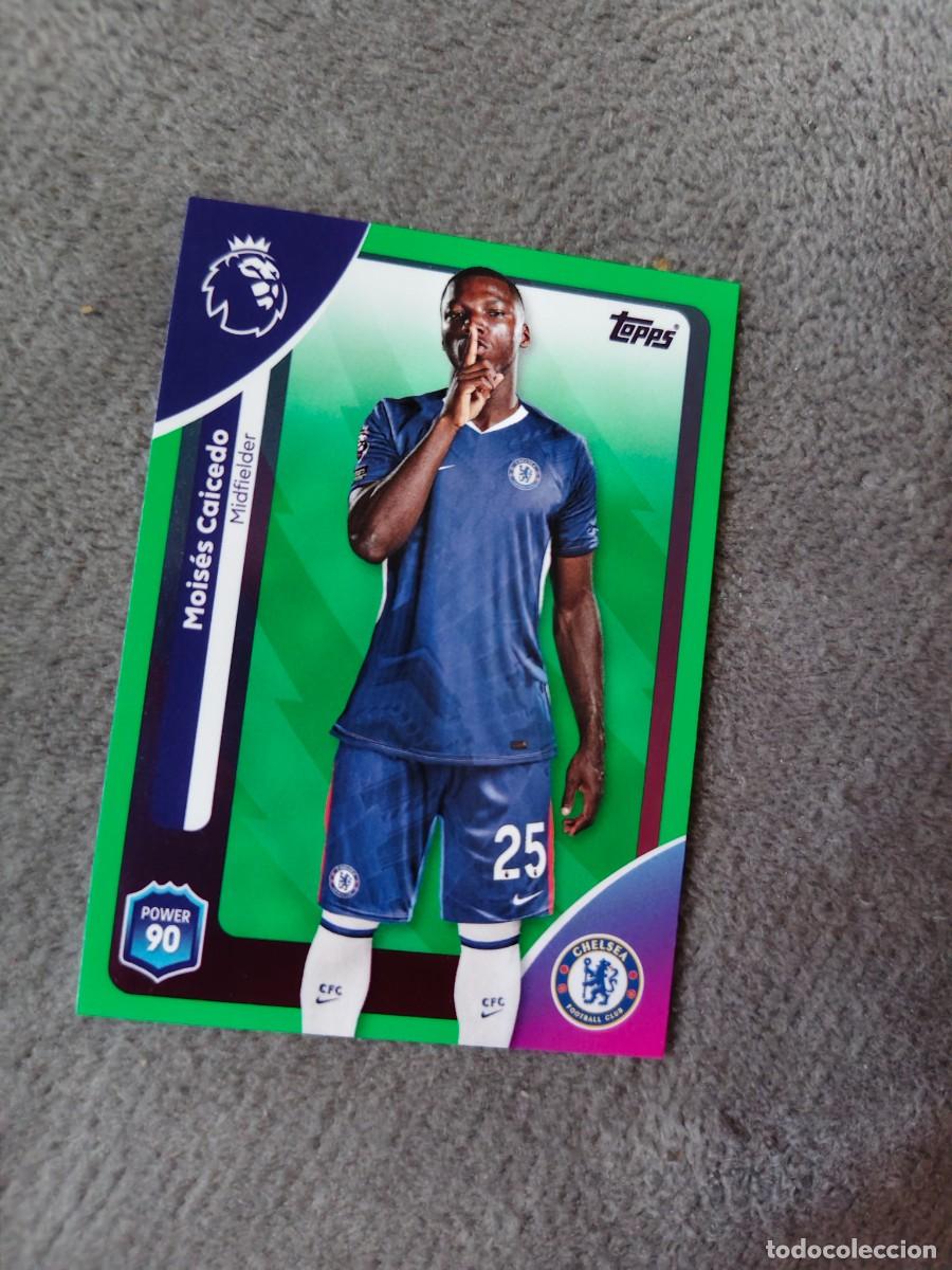 Cromos de f&uacute;tbol: 98 PREMIER LEAGUE 2025 26 MOIS&Eacute;S CAICEDO CHELSEA TOPPS 25 2026 TRADING CARDS PARALELA VERDE AAL