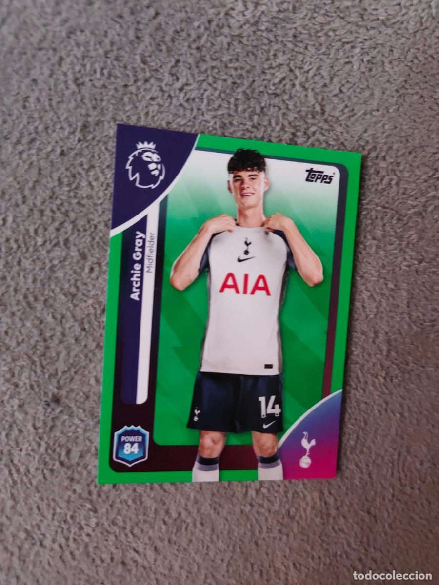 Cromos de f&uacute;tbol: 259 PREMIER LEAGUE 2025 26 ARCHIE GRAY TOTTENHAM TOPPS 25 2026 TRADING CARDS PARALELA VERDE AAL