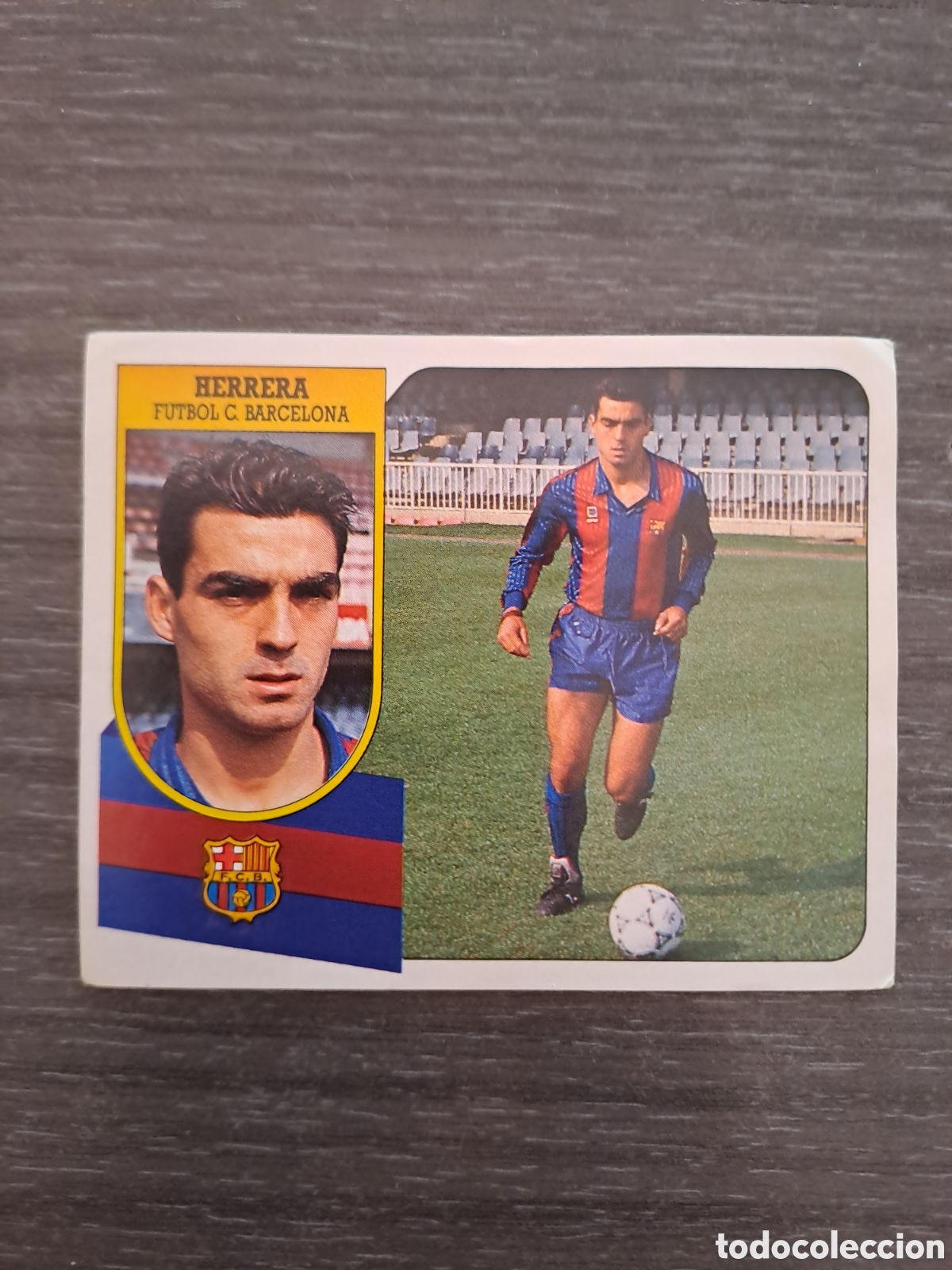 Cartes &agrave; collectionner de Football: HERRERA &mdash; BAJA BARCELONA &mdash; LIGA ESTE 91-92 ADHESIVO