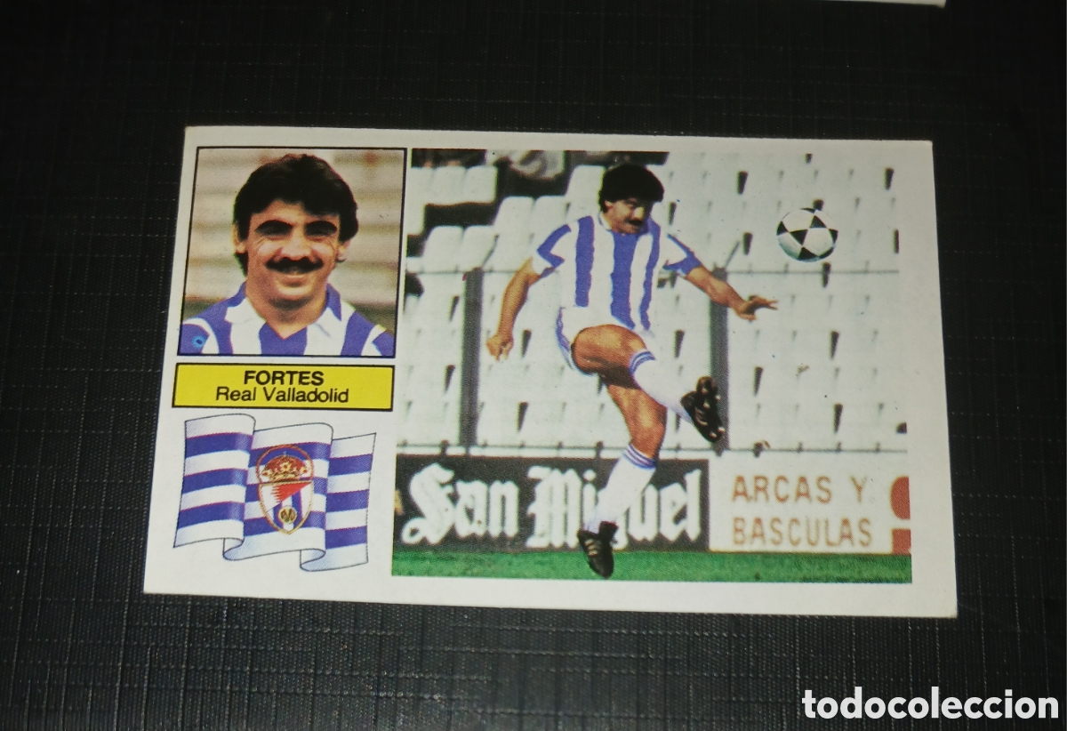 Cartes &agrave; collectionner de Football: Cromo Fichaje coloca Fortes Real Valladolid Ed. Este Liga 1982 1983 82-83 Sin pegar, nunca pegado
