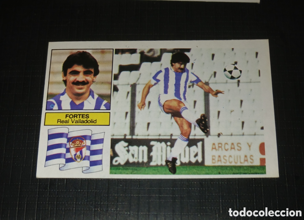 Cartes &agrave; collectionner de Football: Cromo Fichaje coloca Fortes Real Valladolid Ed. Este Liga 1982 1983 82-83 Sin pegar, nunca pegado
