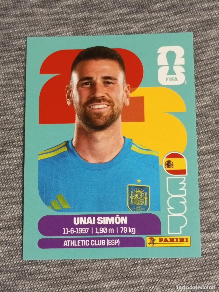 Cromos de f&uacute;tbol: UNAI SIMON ESP 2 STICKER MUNDIAL 2026 PANINI FIFA WORLD CUP NUEVO