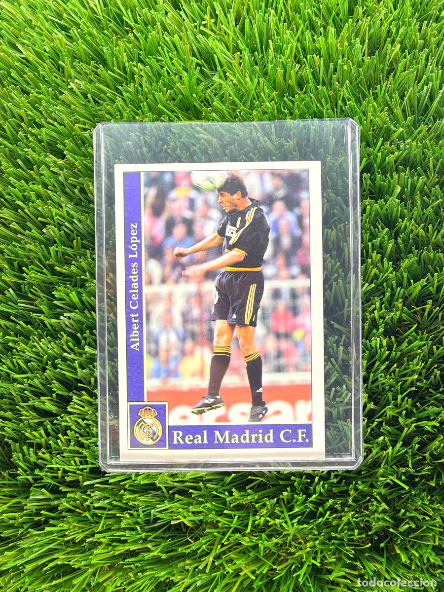 Figurine di Calcio: N&ordm; 13 Celades Real Madrid CF Mundicromo Fichas de La Liga 01 02