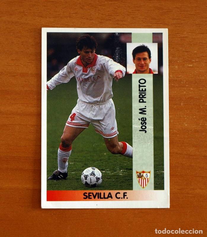 Cartes &agrave; collectionner de Football: Sevilla -N&ordm; 211 Prieto -Editorial Panini Liga 1996-1997-96-97 -Nunca Pegado