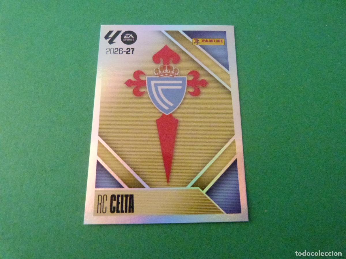Cromos de f&uacute;tbol: CROMO FUTBOL ESCUDO CELTA DE VIGO SIN PEGAR N&ordm; 1 LIGA ESTE 2026-2027/26-27 PANINI