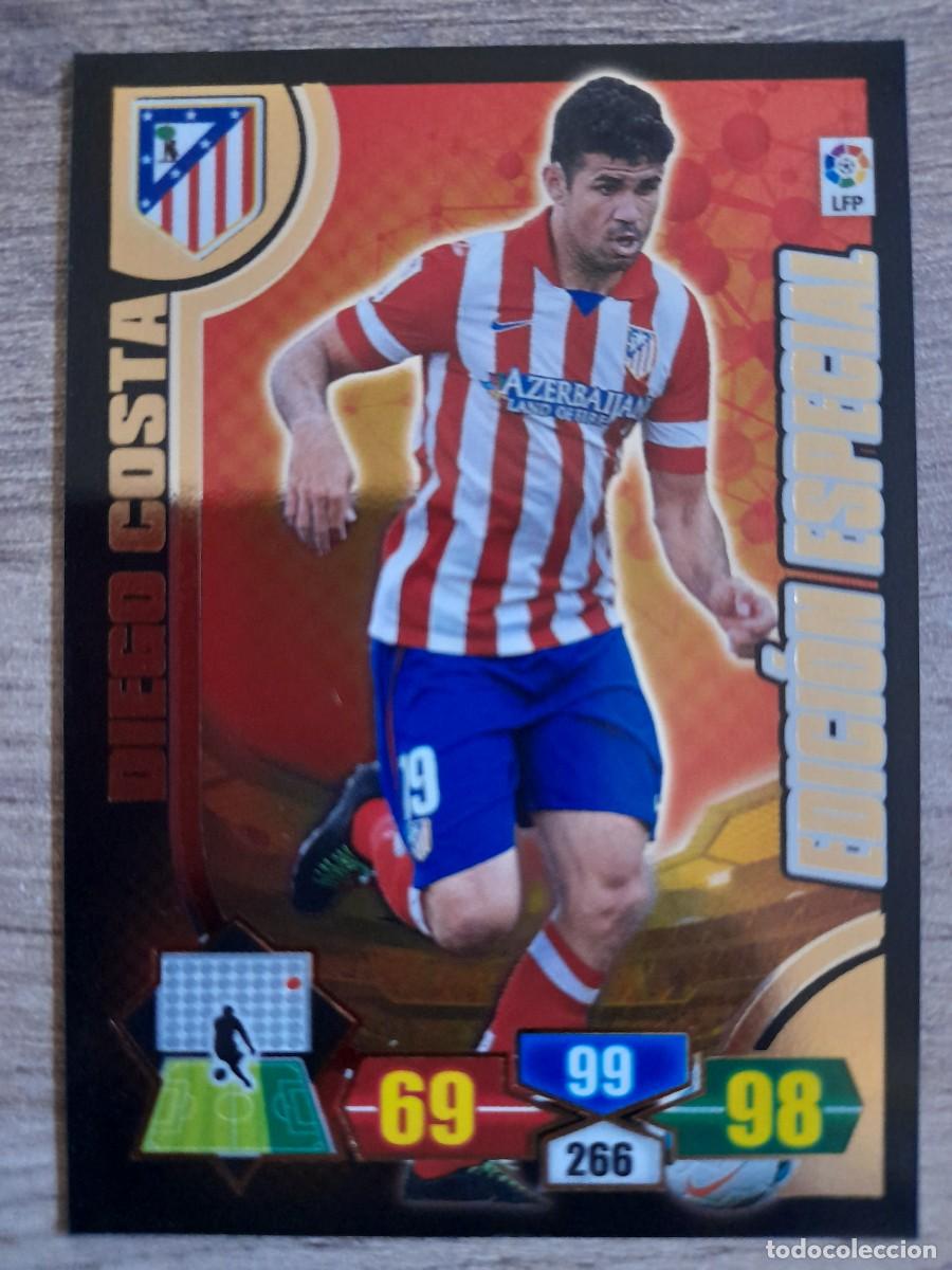 Fu&szlig;ball-Sticker: CARTA DE DIEGO COSTA EDICI&Oacute;N ESPECIAL, DE ADRENALYN XL. TEMPORADA 2013-14.