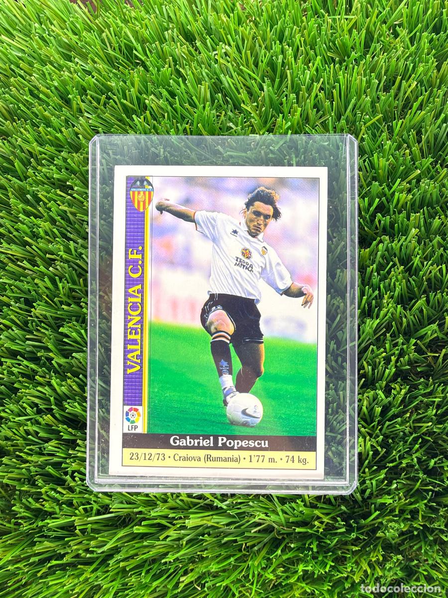 Fu&szlig;ball-Sticker: N&ordm; 67A Popescu Valencia CF Mundicromo Fichas de La Liga 99 00
