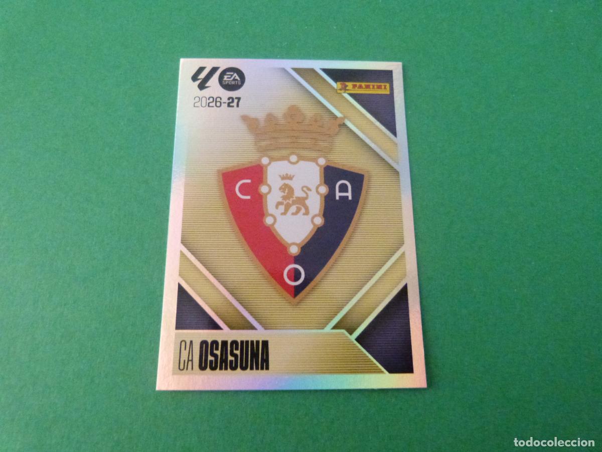 Cromos de f&uacute;tbol: CROMO FUTBOL ESCUDO AT. OSASUNA SIN PEGAR N&ordm; 1 LIGA ESTE 2026-2027/26-27 PANINI