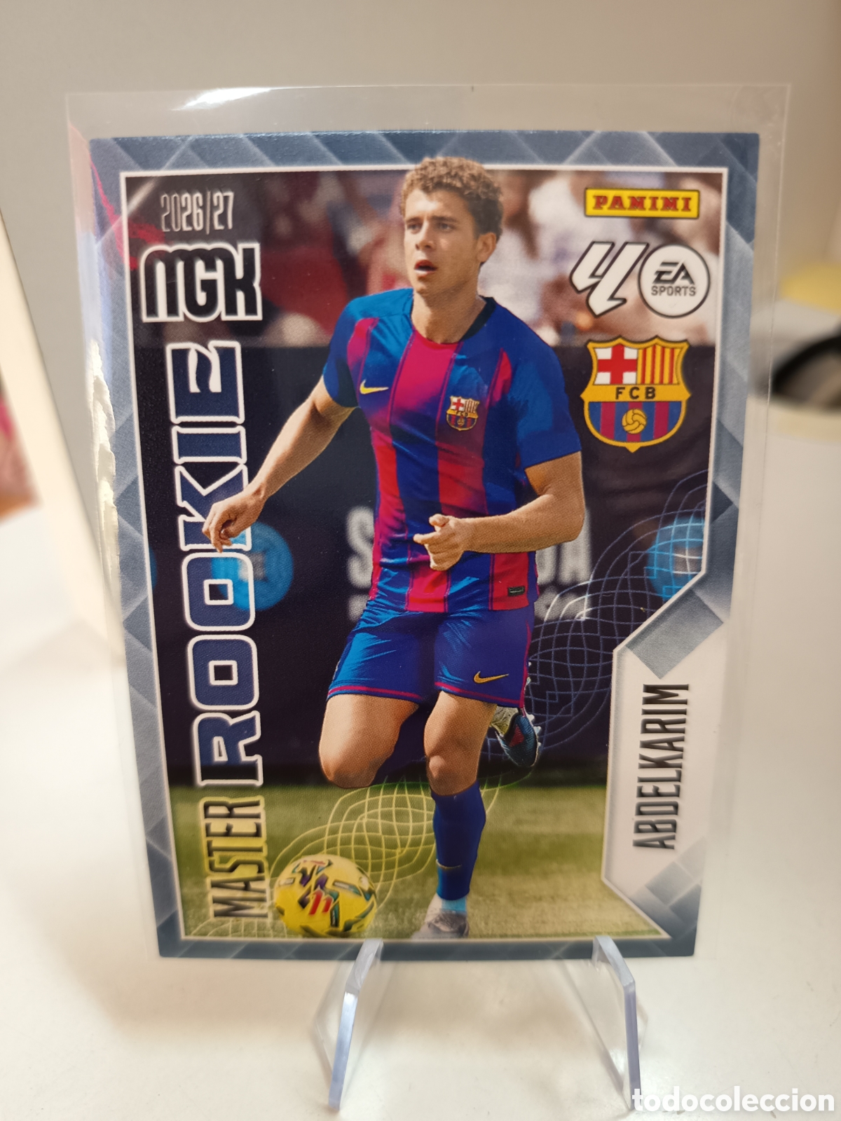 Cromos de f&uacute;tbol: 406 ABDELKARIM MASTER ROOKIE BARCELONA MEGACRACKS 2026 2027
