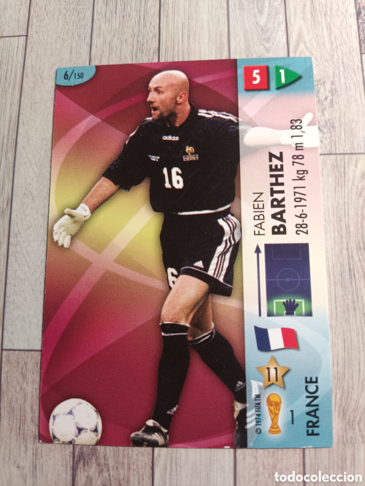 Cromos de f&uacute;tbol: 6 BARTHEZ FRANCIA FRANCE MUNDIAL 2006 GOAAAL PANINI WORLD CUP COPA DEL MUNDO GERMANY ALEMANIA