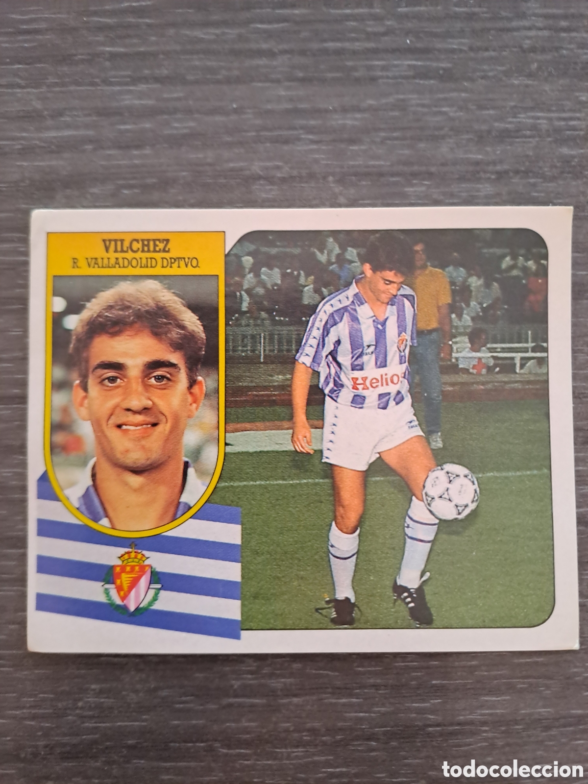 Cromos de f&uacute;tbol: V&Iacute;LCHEZ VALLADOLID LIGA ESTE 91-92 BAJA ADHESIVO