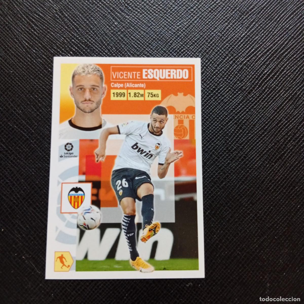 Cromos de f&uacute;tbol: ESQUERDO VALENCIA ESTE 2020 2021 CROMO FUTBOL LIGA 20 21 - SIN PEGAR - A46 PG496 FICHAJE 40
