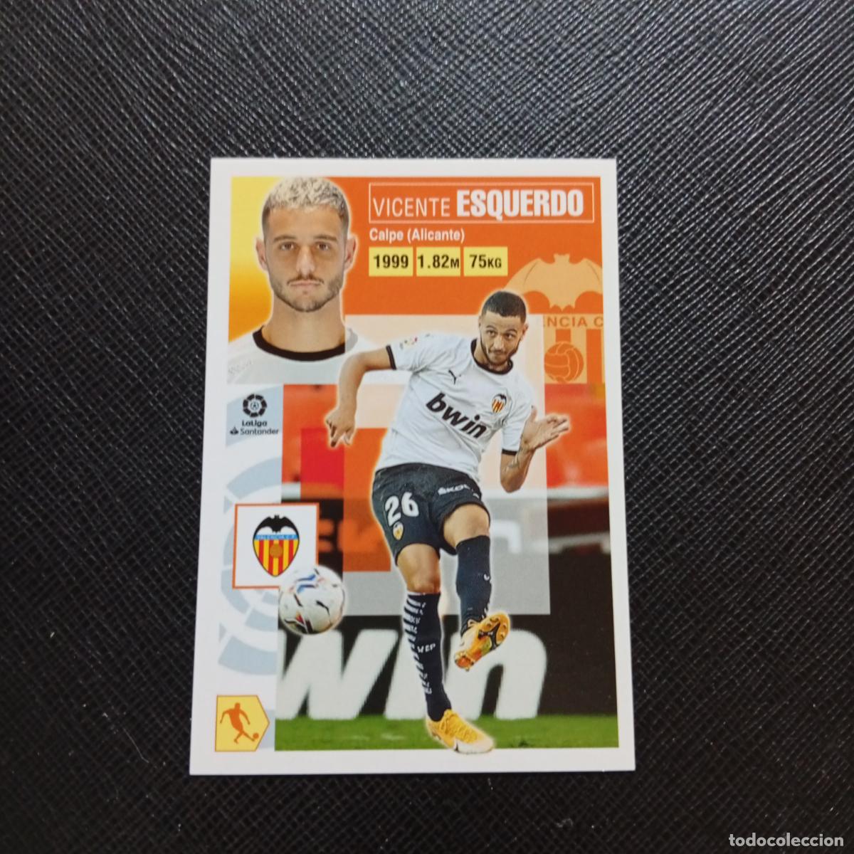 Cromos de f&uacute;tbol: ESQUERDO VALENCIA ESTE 2020 2021 CROMO FUTBOL LIGA 20 21 - SIN PEGAR - A46 PG496 FICHAJE 40