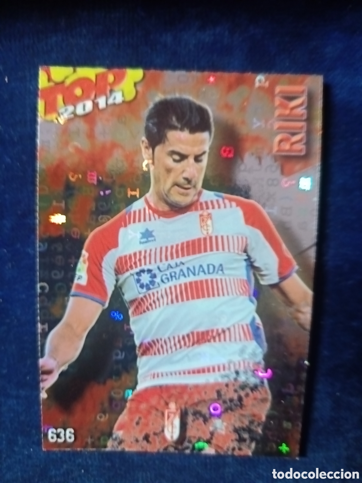 Cromos de f&uacute;tbol: 636 Riki TOP BRILLO Letras - MUNDICROMO 2013 2014 13-14