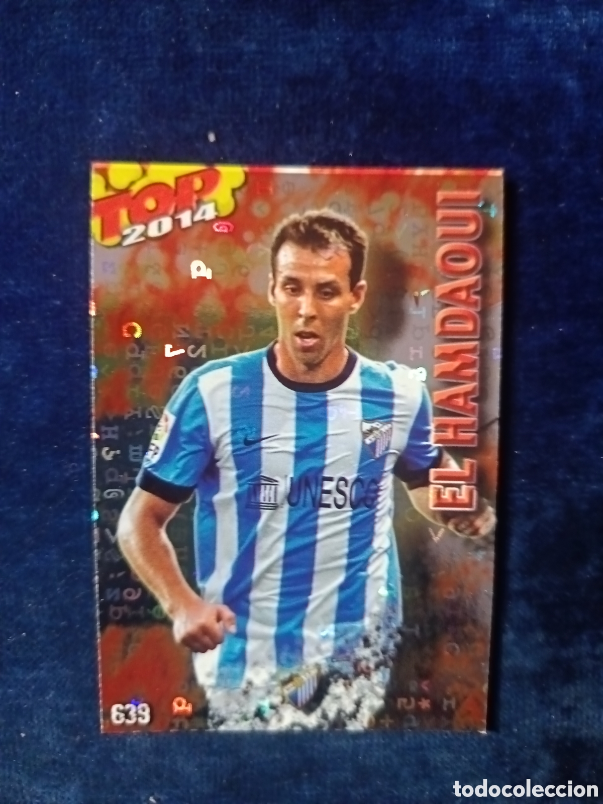 Football Stickers: 639 El Hamdaoui TOP BRILLO Letras - MUNDICROMO 2013 2014 13-14