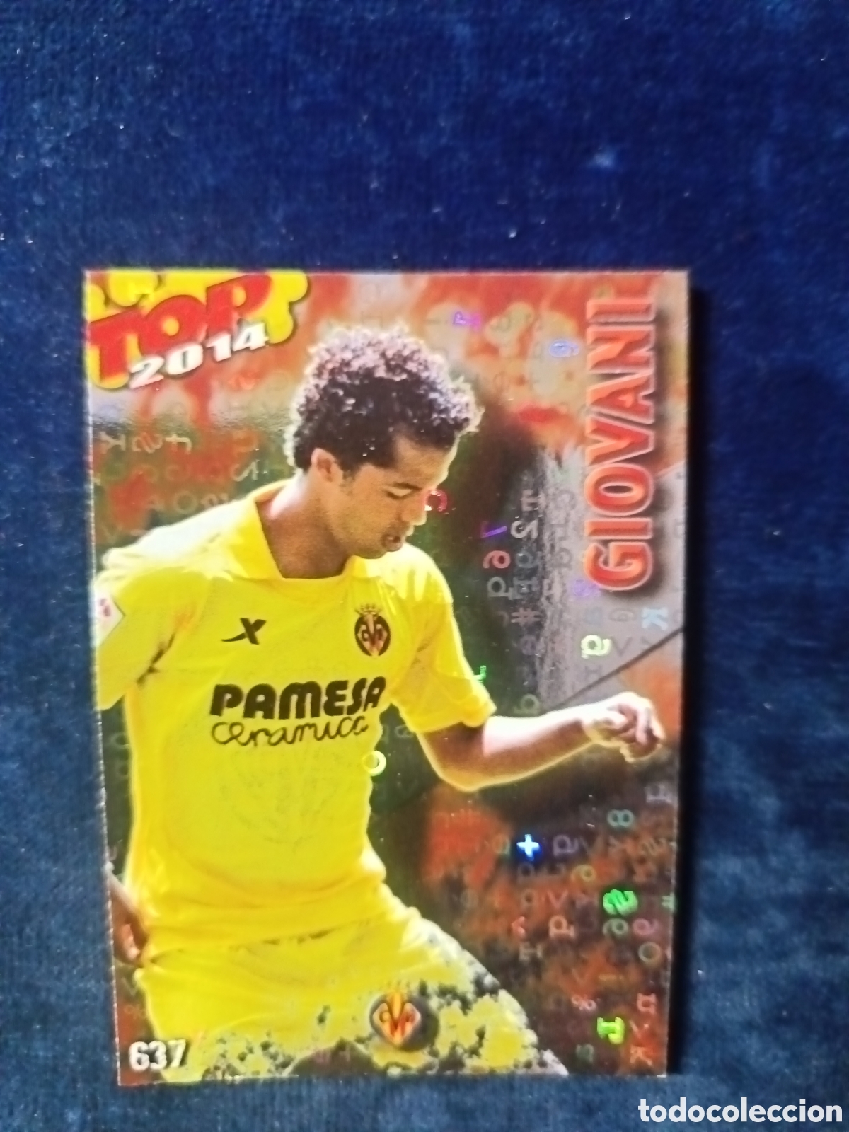 Football Stickers: 637 Giovanni TOP BRILLO Letras - MUNDICROMO 2013 2014 13-14