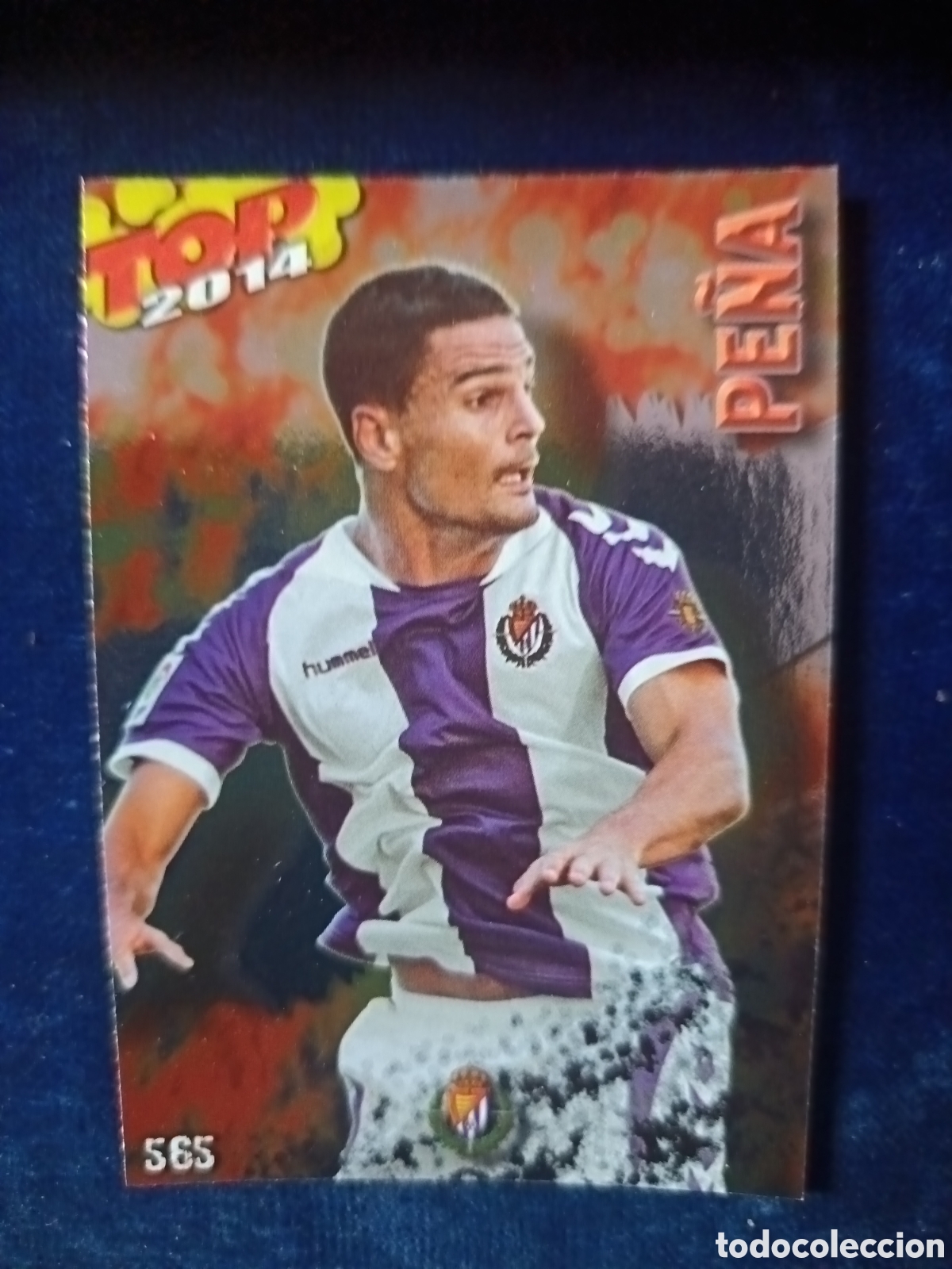 Cromos de f&uacute;tbol: 565 Pe&ntilde;a TOP BRILLO LISO ROJO - MUNDICROMO 2013 2014 13-14