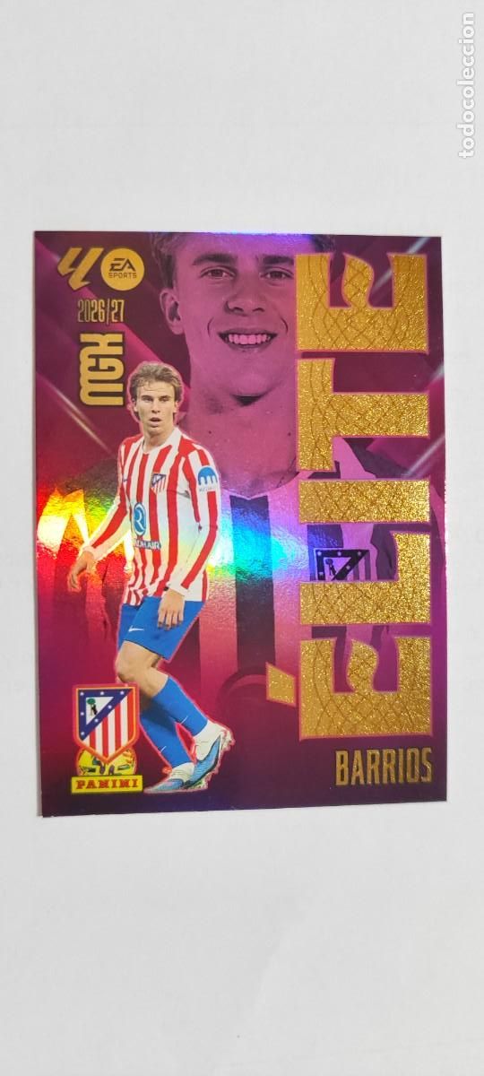 Cromos de Futebol: MEGACARCKS 26/27 CARD ELITE BARRIOS AT MADRID # 1 PANINI