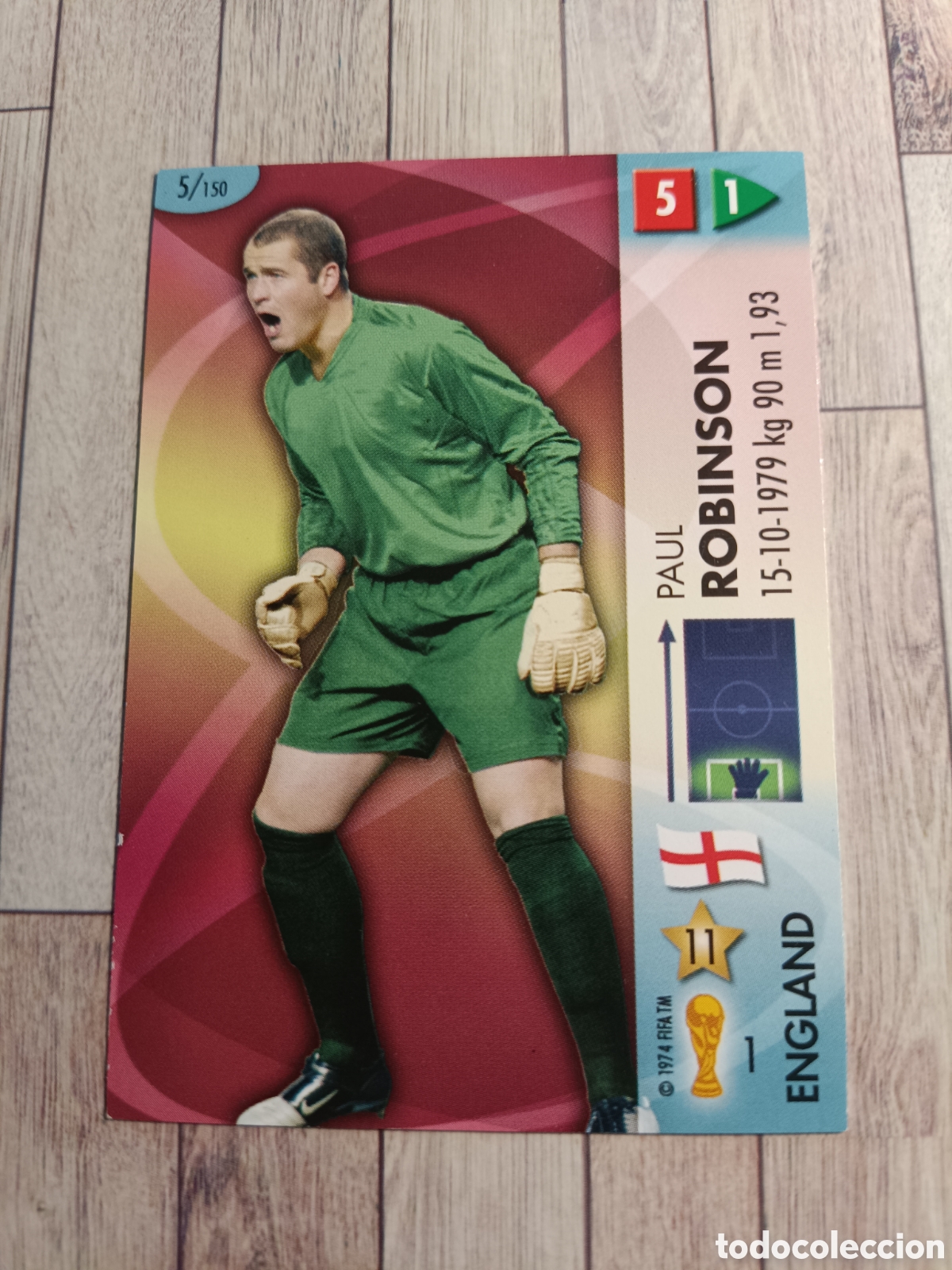 Cromos de f&uacute;tbol: 5 ROBINSON ENGLAND INGLATERRA MUNDIAL 2006 GOAAAL PANINI WORLD CUP COPA DEL MUNDO GERMANY ALEMANIA