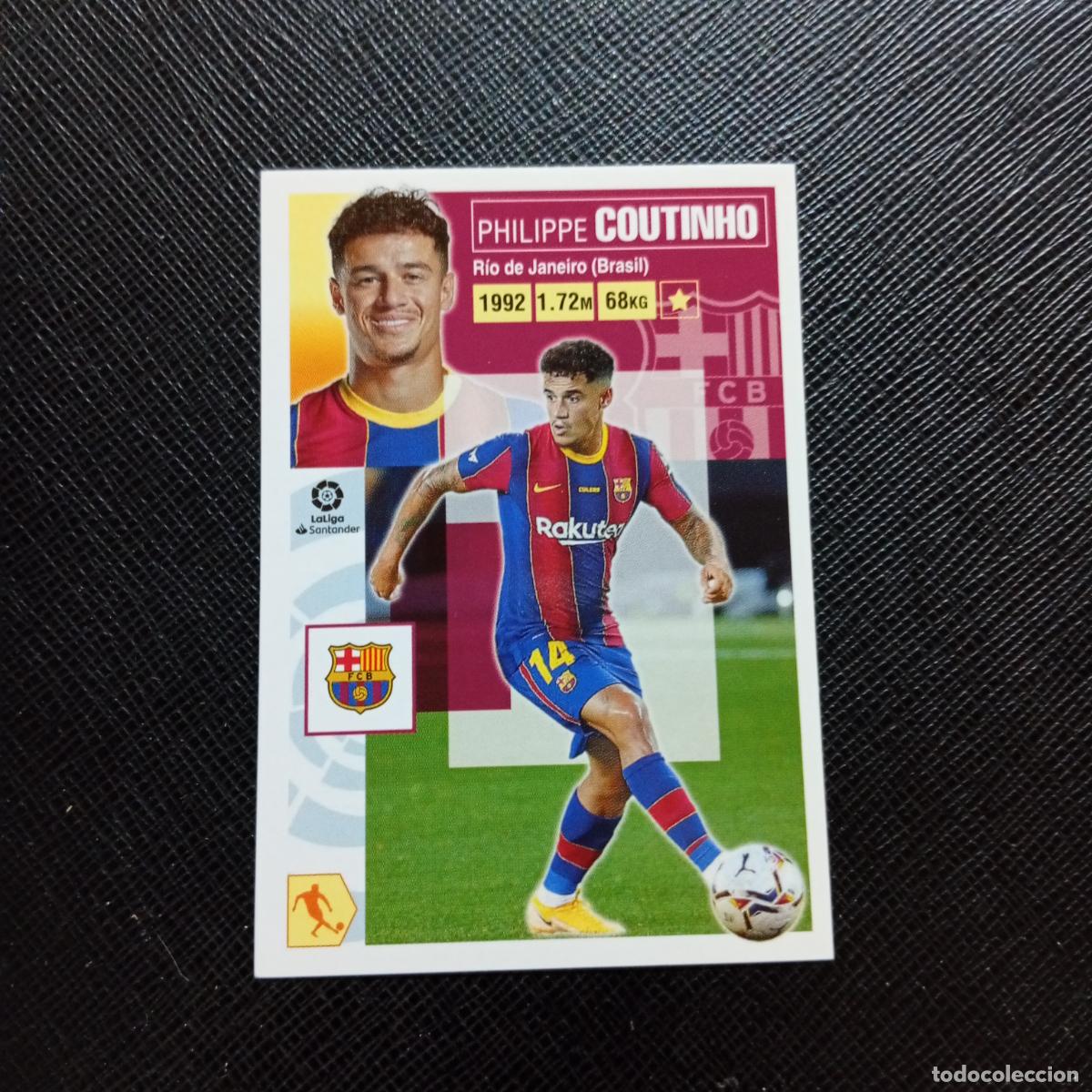Cromos de f&uacute;tbol: COUTINHO BARCELONA ESTE 2020 2021 CROMO FUTBOL LIGA 20 21 - SIN PEGAR - A46 PG523 FICHAJE 45