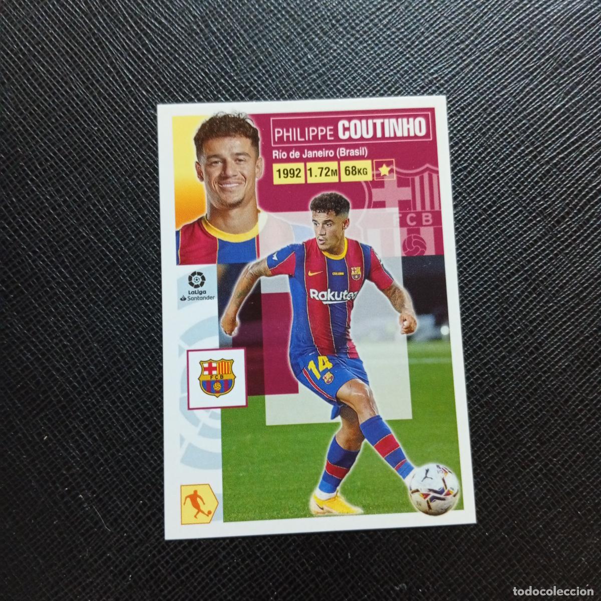 Cromos de f&uacute;tbol: COUTINHO BARCELONA ESTE 2020 2021 CROMO FUTBOL LIGA 20 21 - SIN PEGAR - A46 PG523 FICHAJE 45