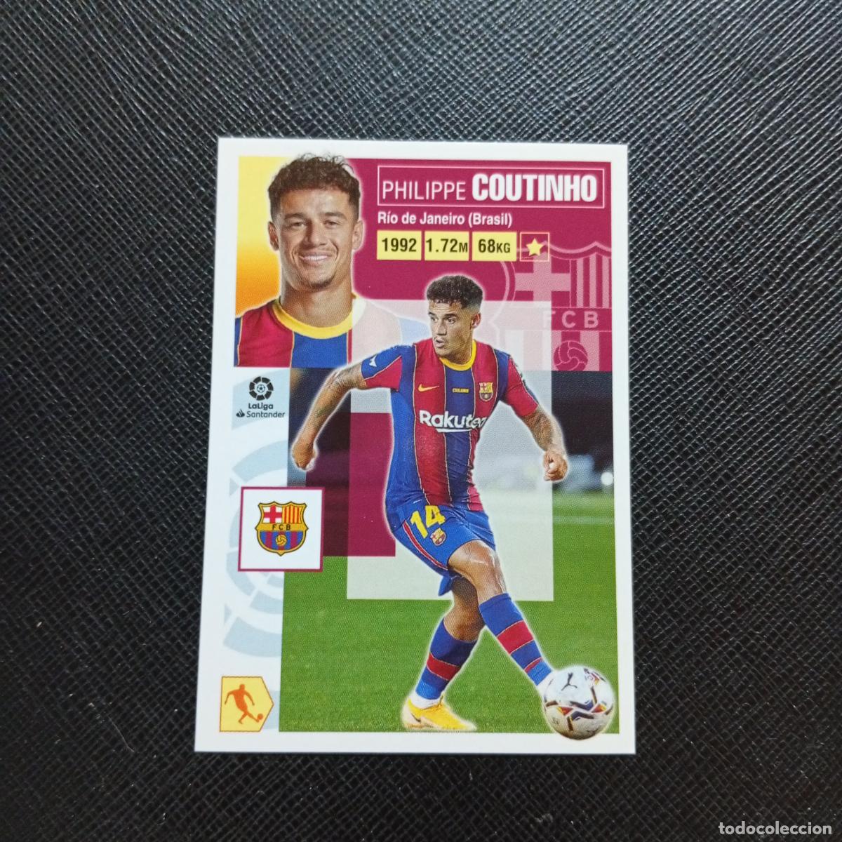 Cromos de f&uacute;tbol: COUTINHO BARCELONA ESTE 2020 2021 CROMO FUTBOL LIGA 20 21 - SIN PEGAR - A46 PG523 FICHAJE 45