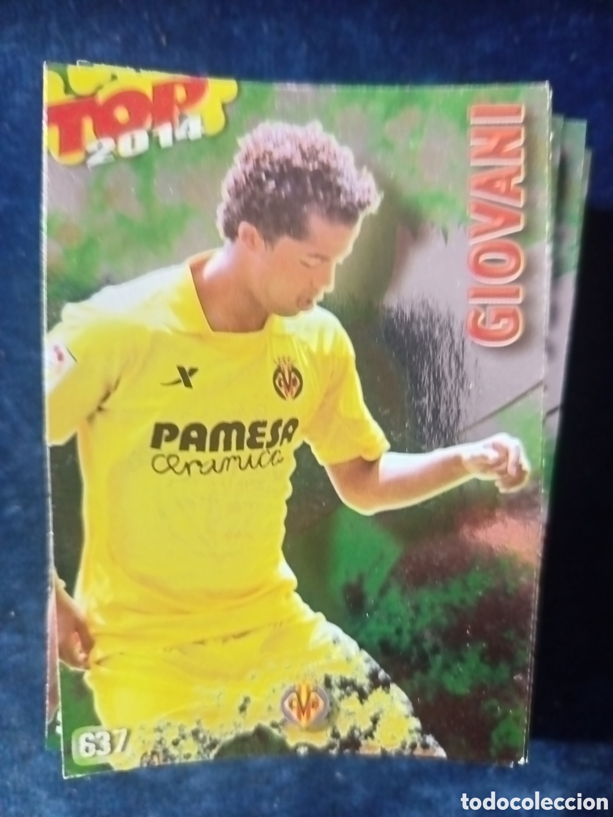 Cromos de f&uacute;tbol: 637 GIOVANNI TOP BRILLO VERDE - MUNDICROMO 2013 2014 13-14
