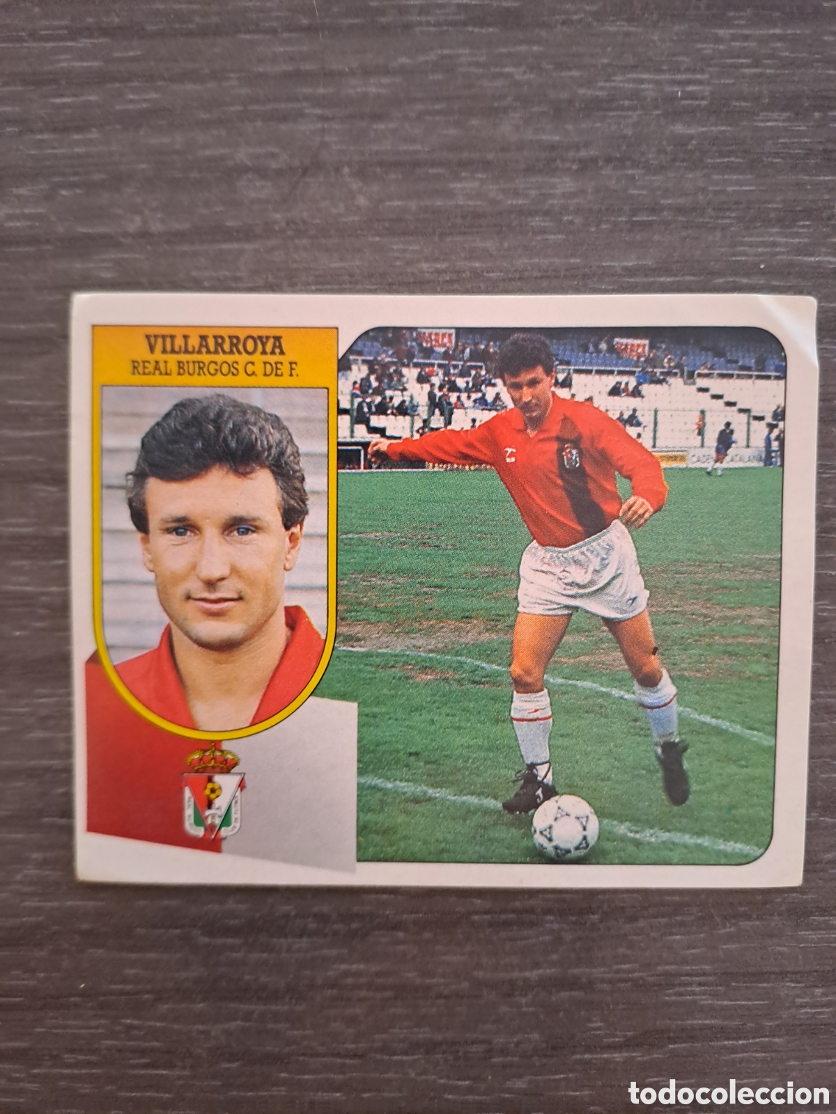 Cromos de f&uacute;tbol: VILLARROYA BURGOS LIGA ESTE 91-92 BAJA ADHESIVO